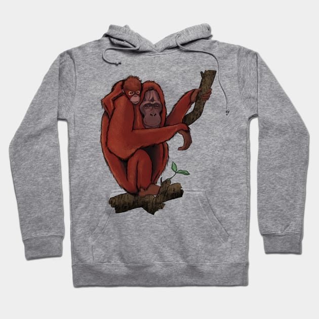 Orangutan Hoodie by randomxawesome